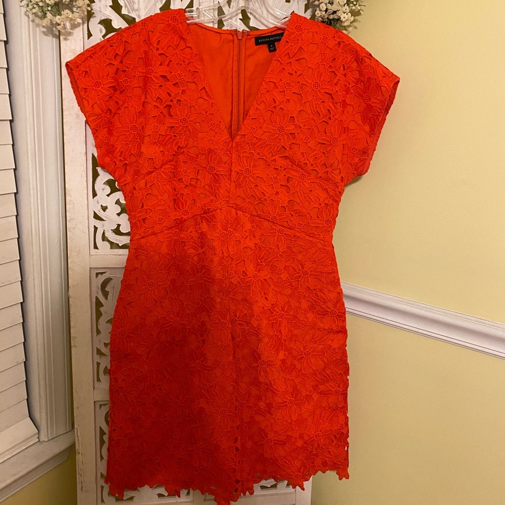 Excellent condition Banana Republic lace dress Sz8